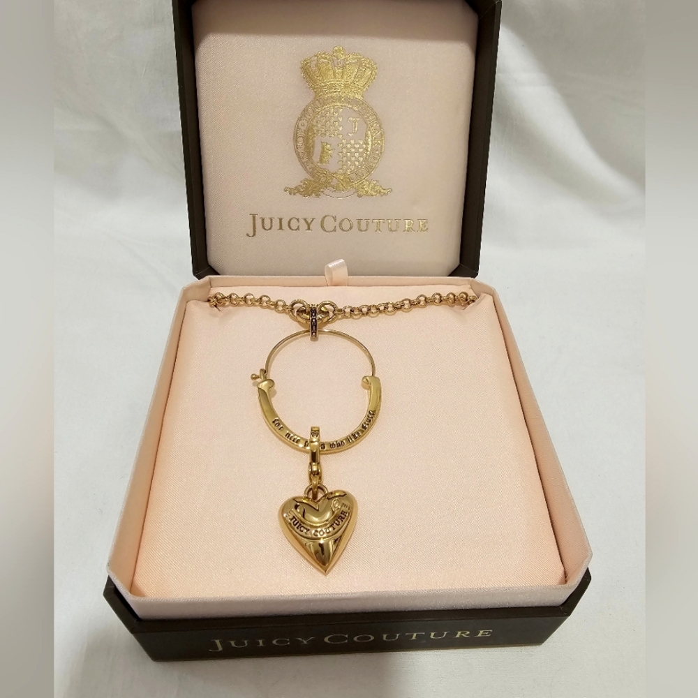 RARE NWT Juicy Couture Gold Charm Catcher Pendant